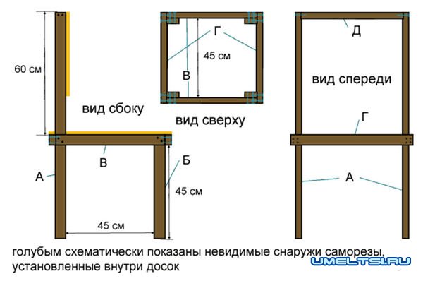  кухонный стул своими руками